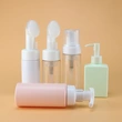 White PP Plastic Airless Pump Bottle With Snap Lotion Pump