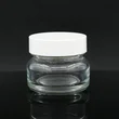  Cosmetic Cream Glass Jar With White Cap 50g 150g 