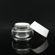 natural Packaging 30gclear frosted glass jar  skincare container