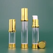  cosmetic plastic double shiny rose black set lid airless pump bottles