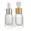 square empty cream glass dropper serum round  cosmetic bottle