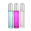 15ml clear empty cream glass dropper serum round  cosmetic bottle