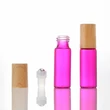 blue 10ml amber glass roll on bottles with stainless steel roller ball