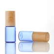 blue 10ml essential oil roll on perfume glass roller bottle