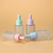 cosmetic face serum glass dropper bottle
