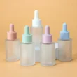 cosmetic face serum glass dropper bottle