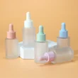 cosmetic face serum glass dropper bottle