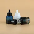 thick bottom glass  white dropper serum bottle