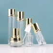 Glass transparent cosmetic bottle for cosmetic packaging