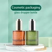 transparent glass serum bottle