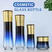 high quality glass bottle gradient lotion bottle