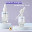 bottle white cosmetic essential oil glass bottle