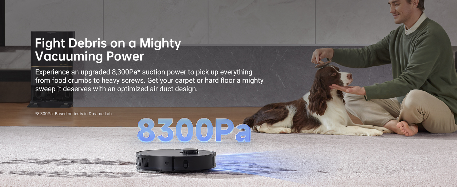 8300 Pa Suction Power吸力