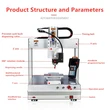4-осевой автоматизированный робот для дозирования клея из силикона, ПУ, УФ, ПВХ, АБ