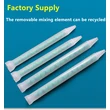 MR13-12 Plastic Dynamic Green PP static mud pigment mixer with integrated tip