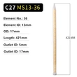MC13-36 Plastic Epoxy Mixer Tip Resin Static Mixers Disposable Mixing Tip Elements for ABglue, Adhesive, Epoxy