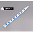 gsm9-13 одноразовый наконечник статического смесителя с x-образным элементом для клея, клея, эпоксидной смолы, полипропилена