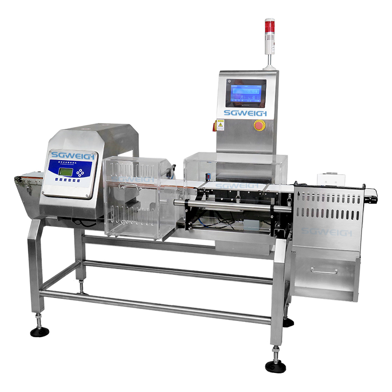 Checkweigher and Metal Detector combo for Bakery Industry Checkweigher and Metal Detector combo for Bakery Industry