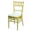  luxury white gold brass high back throne wedding chair 
