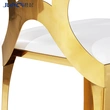 white restaurant stainless steel leather bar chair gold
