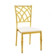 New modern style hotel wedding dining chair golden luxury