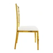 New modern style hotel wedding dining chair golden luxury