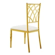 New modern style hotel wedding dining chair golden luxury