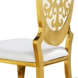 Wedding Event Gold Stainless Steel Banquet Chair