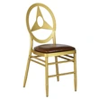 Gold Metal Stackable Wedding Banquet Chiavari Chair 