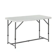 Folding dining table used White plastic table 
