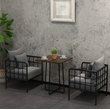 Metal Frame Fabric Leather Seat Couch Restaurant Booth