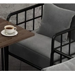 Metal Frame Fabric Leather Seat Couch Restaurant Booth