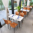 New Trend Cafe Table Set Restaurant Chairs 