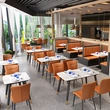 New Trend Cafe Table Set Restaurant Chairs 