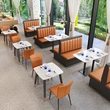 New Trend Cafe Table Set Restaurant Chairs 