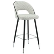 Velvet Modern Bar Stool Chair with Back