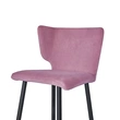Modern Velvet Golden Metal Legs Bar Stool