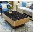 Luxury Gold Matt Stainless Steel Living Room Coffee Table