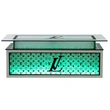 LED Art Glass Light Up Coffee Table 