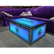 Low Cost Luxury Custom Band Logo Name Glass Coffee Table 