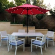 Custom umbrella Garden Outdoor Parasol beach led lights