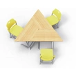 Trapezoid Desktop Smart Classroom Combo School Desk