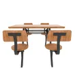 Modern design dining Cafeteria furniture dining table and chair