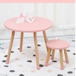 Nordic Round Solid Wood Kindergarten Furniture