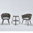 woven rope hilton aluminium outdoor furniture  table set