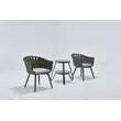 woven rope hilton aluminium outdoor furniture  table set