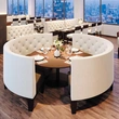 U Shape Wood Restaurant Booths