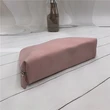 large capacity frosted PU shells cosmetic bag pale pink