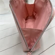 large capacity frosted PU shells cosmetic bag pale pink