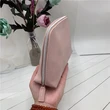 large capacity frosted PU shells cosmetic bag pale pink